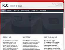 Tablet Screenshot of kcdentding.com